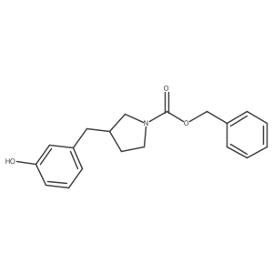 Benzyl 3-[(3-hydroxyphenyl)methyl]pyrrolidine-1-carboxylate Structure