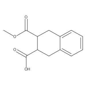 3-(Methoxycarbonyl)-1,2,3,4-tetrahydronaphthalene-2-carboxylic acid结构式