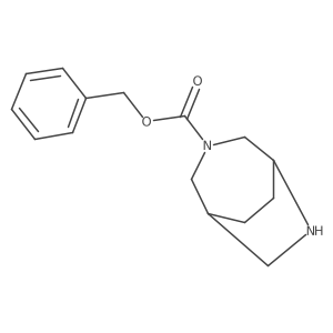 Benzyl 3,6-diazabicyclo[3.2.2]nonane-3-carboxylate结构式
