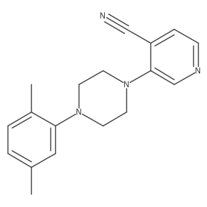 3-[4-(2,5-Dimethylphenyl)piperazin-1-yl]pyridine-4-carbonitrile结构式