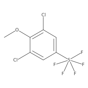 (3,5-Dichloro-4-methoxyphenyl)pentafluoro-l6-sulfane Structure