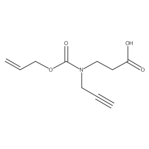 3-{[(Prop-2-en-1-yloxy)carbonyl](prop-2-yn-1-yl)amino}propanoic acid Structure