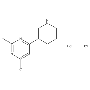 4-Chloro-2-methyl-6-(piperidin-3-yl)pyrimidine dihydrochloride Structure