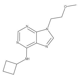 N-cyclobutyl-9-(2-methoxyethyl)-9H-purin-6-amine结构式
