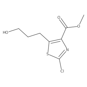 Methyl 2-chloro-5-(3-hydroxypropyl)thiazole-4-carboxylate Structure