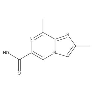 2,8-Dimethylimidazo[1,2-a]pyrazine-6-carboxylic acid结构式