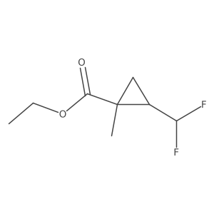 ethyl (1R,2R)-2-(difluoromethyl)-1-methylcyclopropane-1-carboxylate Structure