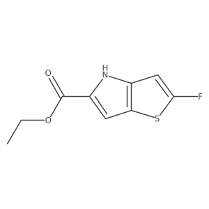 ethyl 2-fluoro-4H-thieno[3,2-b]pyrrole-5-carboxylate Structure