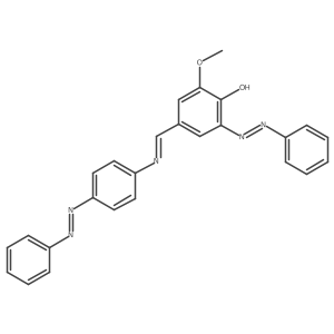 Phenol, 2-methoxy-6-(2-phenyldiazenyl)-4-[[[4-(2-phenyldiazenyl)phenyl]imino]methyl]-结构式