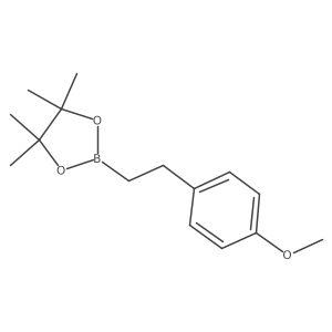 2-[2-(4-Methoxyphenyl)ethyl]-4,4,5,5-tetramethyl-1,3,2-dioxaborolane Structure