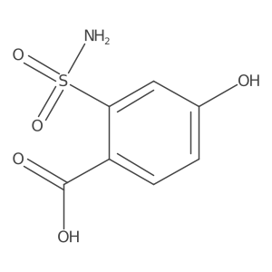 4-Hydroxy-2-sulfamoylbenzoic acid结构式