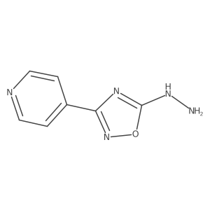 4-(5-Hydrazinyl-1,2,4-oxadiazol-3-yl)pyridine Structure
