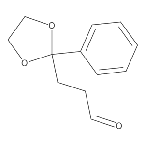 3-(2-Phenyl-1,3-dioxolan-2-yl)propanal Structure