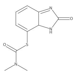 Carbamothioic acid,dimethyl-,s-(2,3-dihydro-2-oxo-1h-benzimidazol-4-yl)ester Structure