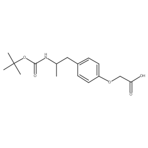 2-[4-(2-{[(Tert-butoxy)carbonyl]amino}propyl)phenoxy]acetic acid结构式
