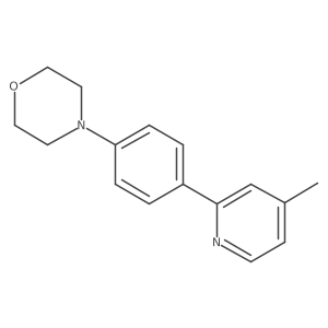 2-[4(Morpholin-4-yl)phenyl]-4-methyl-pyridine结构式