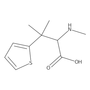 I(2),I(2)-Dimethyl-I+/--(methylamino)-2-thiophenepropanoic acid Structure