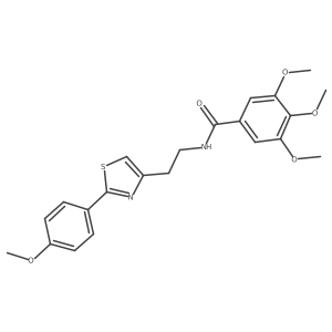 3,4,5-trimethoxy-N-(2-(2-(4-methoxyphenyl)thiazol-4-yl)ethyl)benzamide Structure
