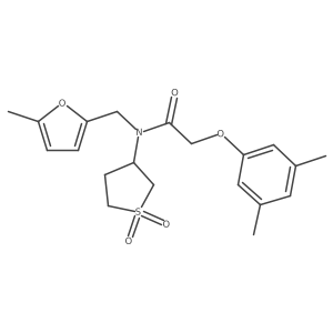 2-(3,5-dimethylphenoxy)-N-(1,1-dioxidotetrahydrothiophen-3-yl)-N-[(5-methylfuran-2-yl)methyl]acetamide Structure