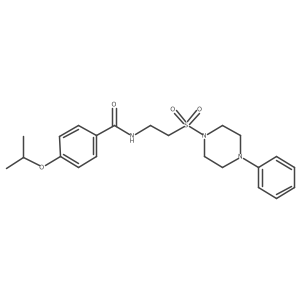 4-isopropoxy-N-(2-((4-phenylpiperazin-1-yl)sulfonyl)ethyl)benzamide结构式