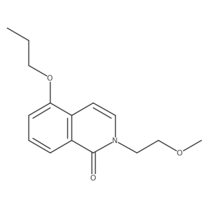 2-(2-Methoxyethyl)-5-propoxyisoquinolin-1(2H)-one Structure