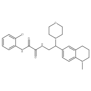 N'-(2-chlorophenyl)-N-[2-(1-methyl-1,2,3,4-tetrahydroquinolin-6-yl)-2-(morpholin-4-yl)ethyl]ethanediamide结构式