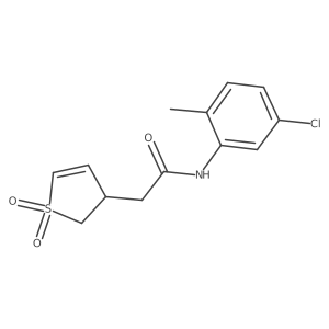 3-Thiopheneacetamide, N-(5-chloro-2-methylphenyl)-2,3-dihydro-, 1,1-dioxide结构式