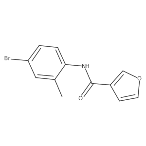 N-(4-bromo-2-methylphenyl)-3-furamide结构式