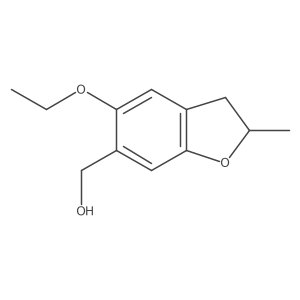 (5-Ethoxy-2-methyl-2,3-dihydro-1-benzofuran-6-yl)methanol结构式