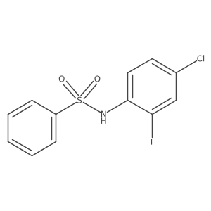 N-(4-chloro-2-iodophenyl)benzenesulfonamide Structure
