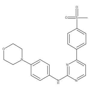 4-[4-(Methylsulfonyl)phenyl]-n-(4-morpholin-4-ylphenyl)pyrimidin-2-amine Structure