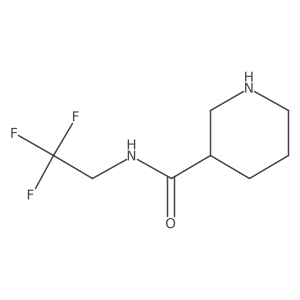 N-(2,2,2-trifluoroethyl)piperidine-3-carboxamide Structure