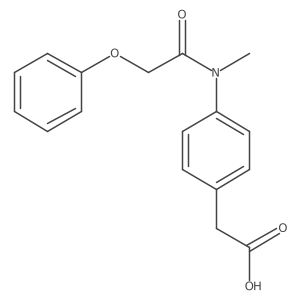 2-[4-(N-methyl-2-phenoxyacetamido)phenyl]acetic acid Structure