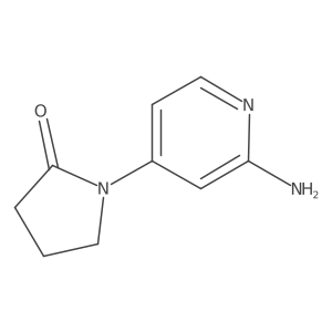 1-(2-Aminopyridin-4-yl)pyrrolidin-2-one结构式