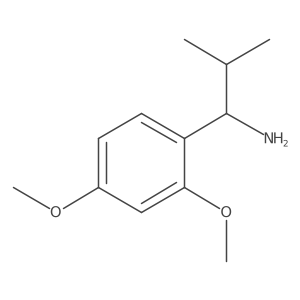1-(2,4-Dimethoxyphenyl)-2-methylpropan-1-amine结构式