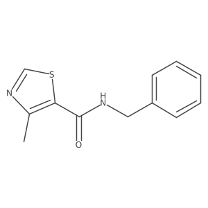 N-benzyl-4-methylthiazole-5-carboxamide结构式