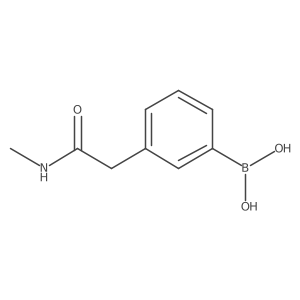 (3-(2-(Methylamino)-2-oxoethyl)phenyl)boronic acid结构式