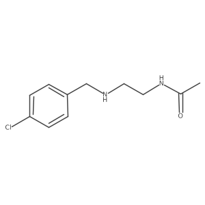 N-(2-{[(4-Chlorophenyl)methyl]amino}ethyl)acetamide Structure