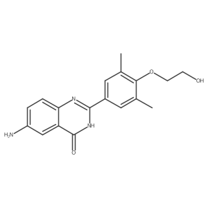 6-amino-2-(4-(2-hydroxy ethoxy)-3,5-dimethyl phenyl)-3H-quinazolin-4-one Structure