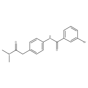 3-Bromo-N-{4-[(dimethylcarbamoyl)methyl]phenyl}benzamide结构式