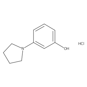 3-(Pyrrolidin-1-yl)phenol hydrochloride结构式
