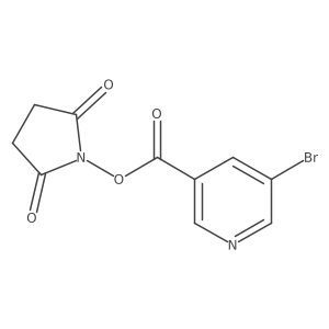 5-Bromo-nicotinic acid 2,5-dioxo-pyrrolidin-1-yl ester结构式