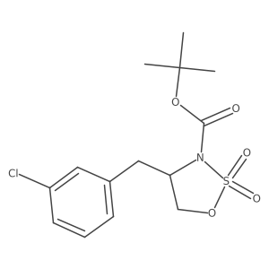 (S)-3-Boc-4-(3-chlorobenzyl)-1,2,3-oxathiazolidine 2,2-dioxide结构式