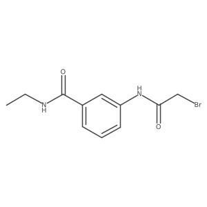 3-[(2-Bromoacetyl)amino]-N-ethylbenzamide Structure
