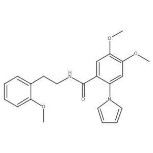 COc1ccccc1CCNC(=O)c1cc(OC)c(OC)cc1-n1cccc1结构式