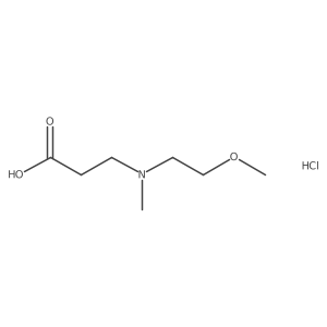 3-[(2-methoxyethyl)(methyl)amino]propanoic acid HCl结构式