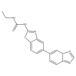 N-Ethyl-Na(2)-(5-[1,2,4]triazolo[1,5-a]pyridin-6-yl-2-benzothiazolyl)urea结构式