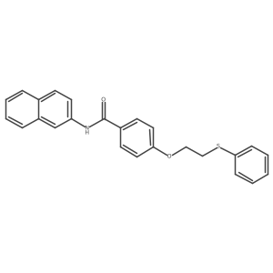 N-2-Naphthalenyl-4-[2-(phenylthio)ethoxy]benzamide结构式