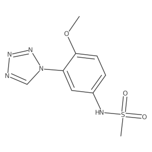 N-[4-methoxy-3-(1H-tetrazol-1-yl)phenyl]methanesulfonamide Structure