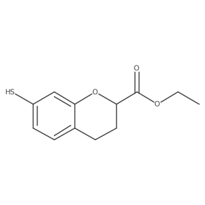 Ethyl 7-mercaptochromane-2-carboxylate结构式